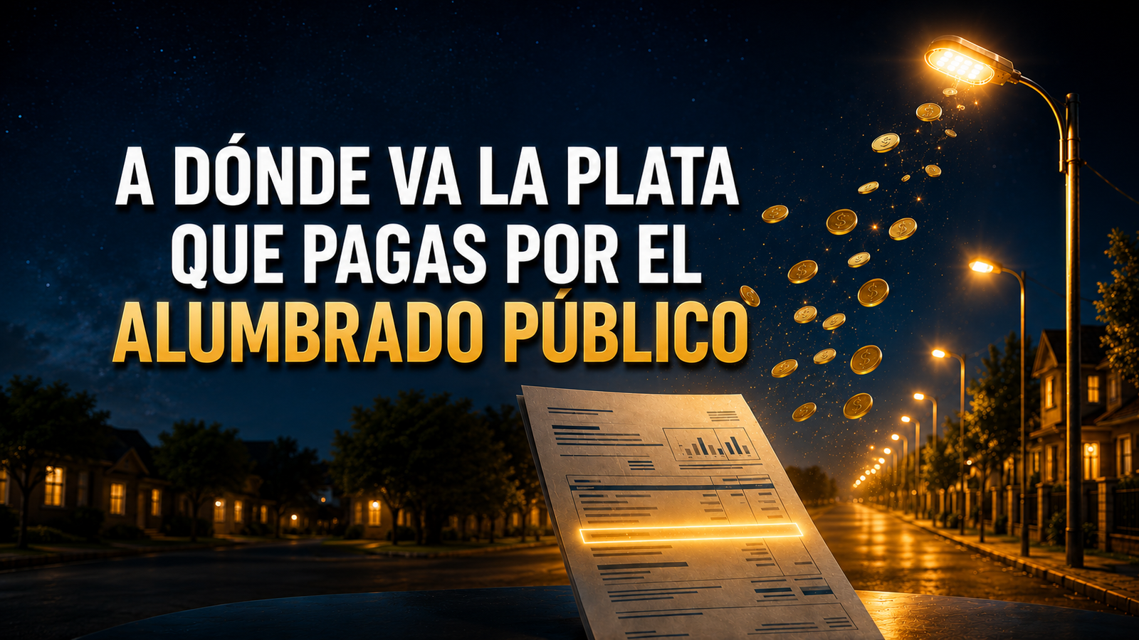 A dónde va la plata que pagas por el alumbrado público